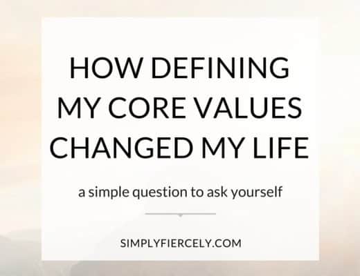 Your values are about making sure what you do on the outside is matches what you heart is saying on the inside. Use your values to plan a life you love.