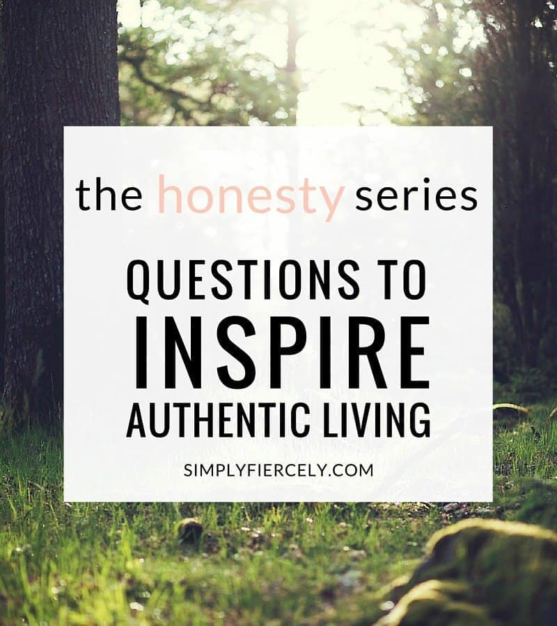Questions to inspire authentic living.