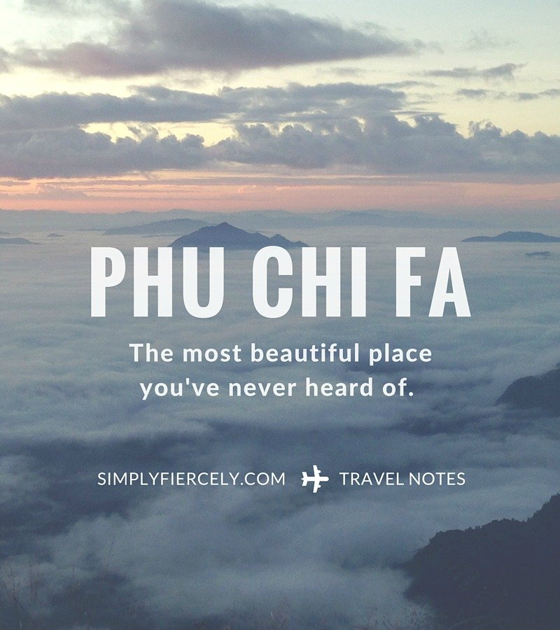 Phu Chi Fa is a mountain overlooking the Laos border, 2 hours from Chiang Rai, Thailand. It's magical at sunrise and should be on every travel bucket list!