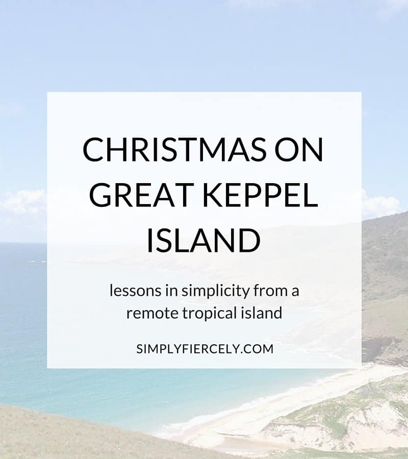 Simple lessons from a remote tropical island (Great Keppel Island on the Southern Great Barrier Reef, Australia.)