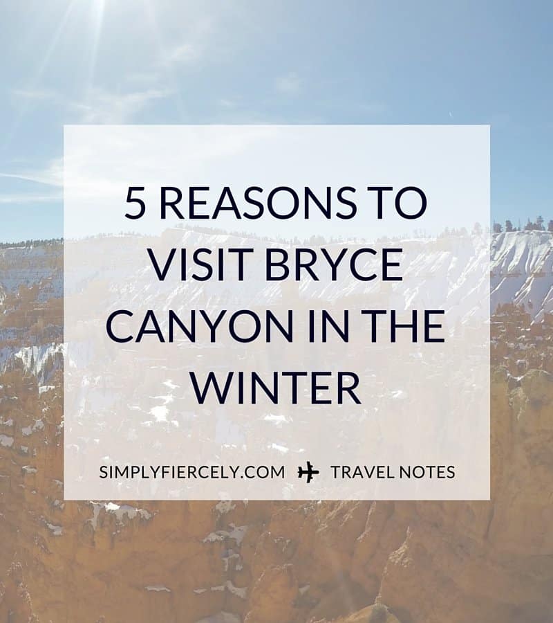 Bryce Canyon is worth a visit any time of the year, but it's extra special in the winter! Here are 5 reasons you should plan a winter visit!